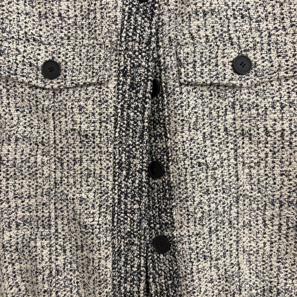 NWOT Blue and Cream Bomber Jacket - Picture 2 of 7